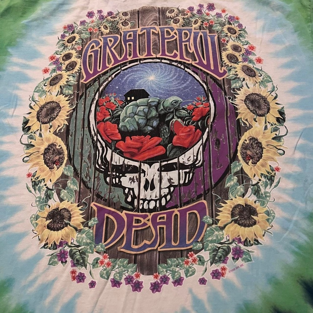 Vintage 1999 Liquid Blue Grateful Dead Terrapin Station Tie Dye Shirt Mens XL - Picture 4 of 4